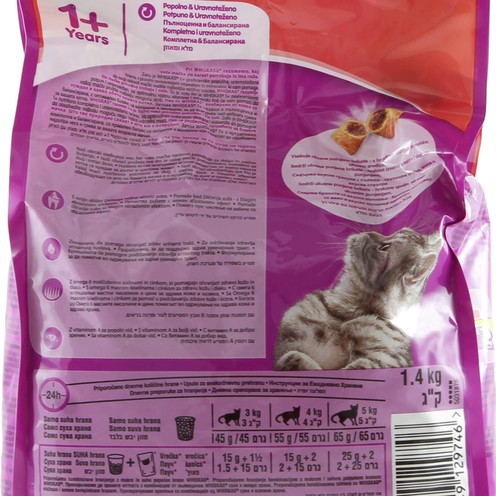 Whiskas cat food beef 1,4 kg