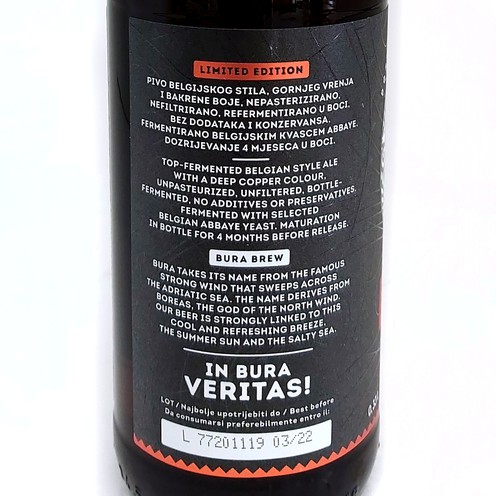 Craft pivo Bura Brew Belgian Ale 0,33 l
