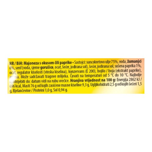 Čili majoneza 165 g