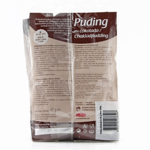 Dolcela prašak za puding čokolada 45 g, 3+1 gratis