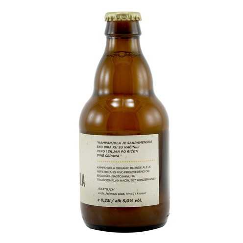 Kampanjola Blond Ale - organsko pivo 0,33 l