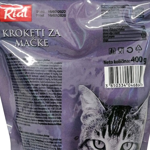Rial croquettes for cats chicken 400 g