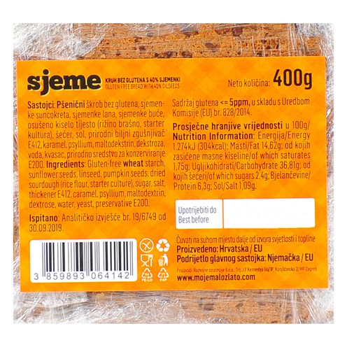 Kruh Sjeme 400 g