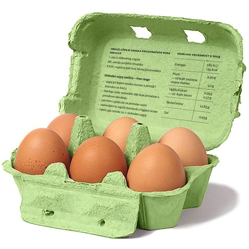 Domaća istarska jaja A klase iz slobodnog uzgoja 6/1