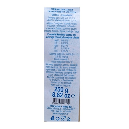 Sol s dalmatinskim začinima 250 g
