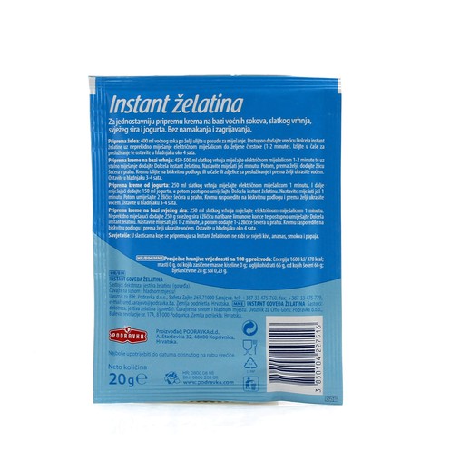 Instant želatina 20 g