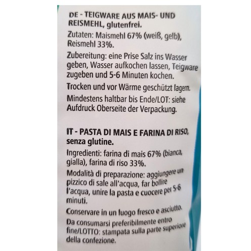 Druid fusilli bez glutena 250 g