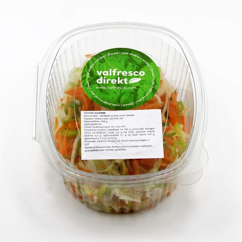 Kuhano povrće julienne - dodatak za juhu za 4 osobe (300 g)