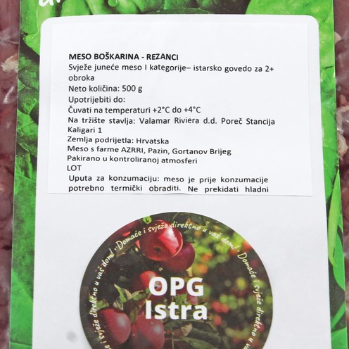 Rezanci boškarina za 2 osobe (500 g)